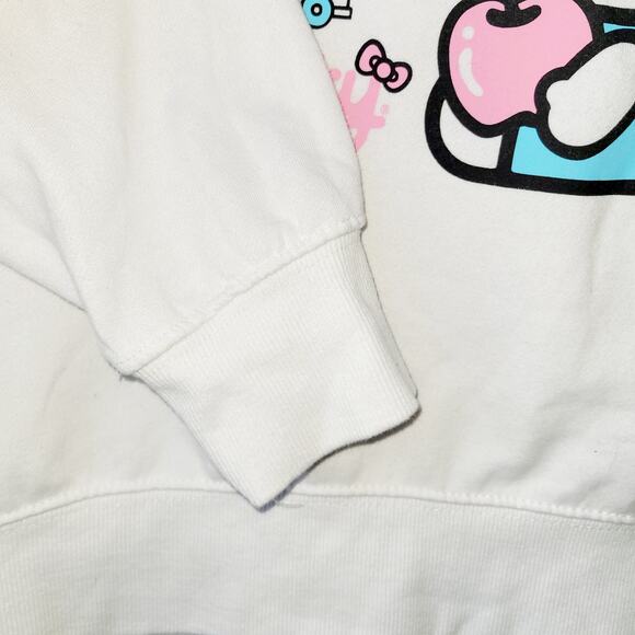 Sanrio Hello Kitty Carnival Graphic Sweatshirt XL White Kawaii Pastel Y2K EUC - Picture 5 of 8